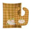 Fall Pumpkin Spice and Everything Baby Bib & Burp Cloth Easy-Clean Baby Bib Baby Feeding Accessory Baby Mealtime Essential
