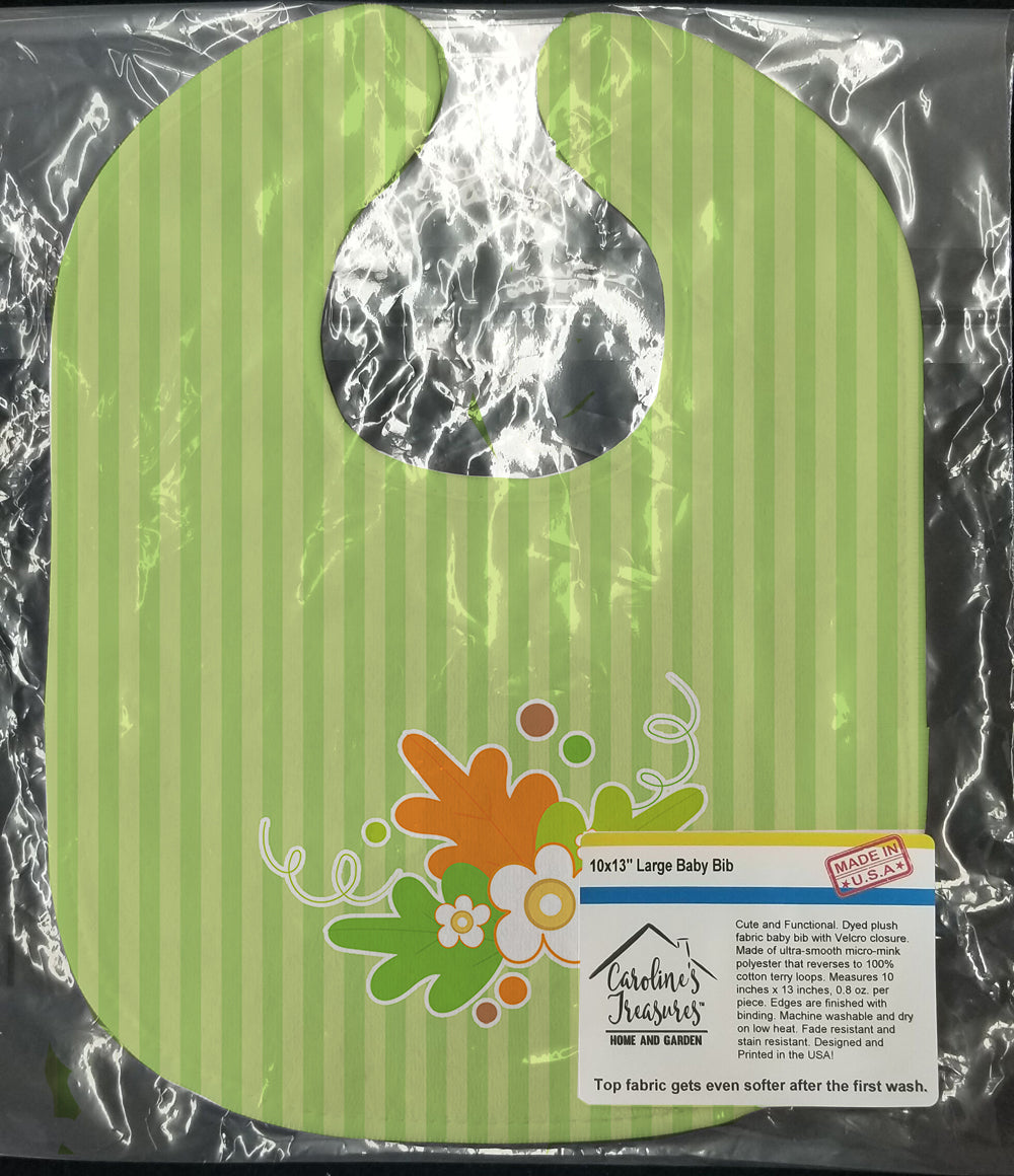 Fall Leaves Baby Bib Easy-Clean Baby Bib Baby Feeding Accessory Baby Mealtime Essential, 10 x 13, Multicolor