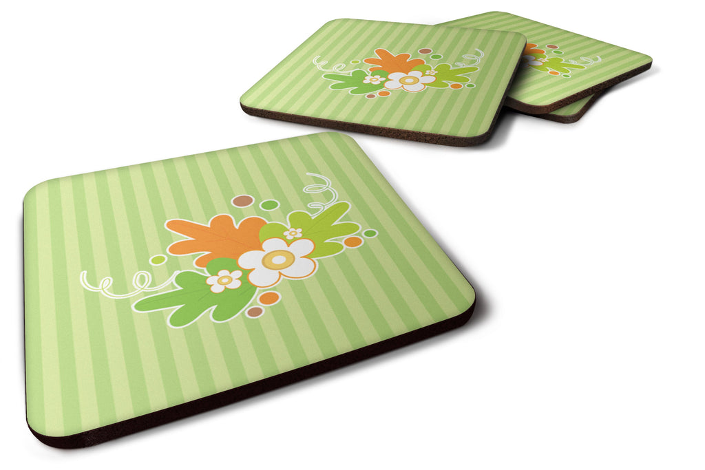 Fall Leaves Foam Coasters Set of 4 Cup Coasters for Indoor Outdoor, Tabletop Protection, Anti Slip, Mouse pad Material