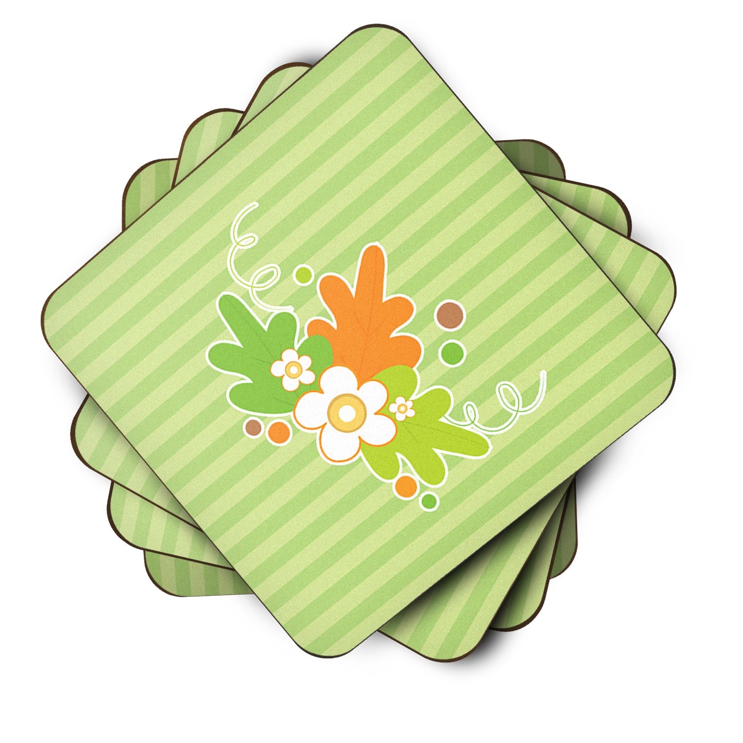 Fall Leaves Foam Coasters Set of 4 Cup Coasters for Indoor Outdoor, Tabletop Protection, Anti Slip, Mouse pad Material
