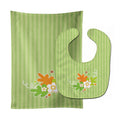Fall Leaves Baby Bib & Burp Cloth Easy-Clean Baby Bib Baby Feeding Accessory Baby Mealtime Essential