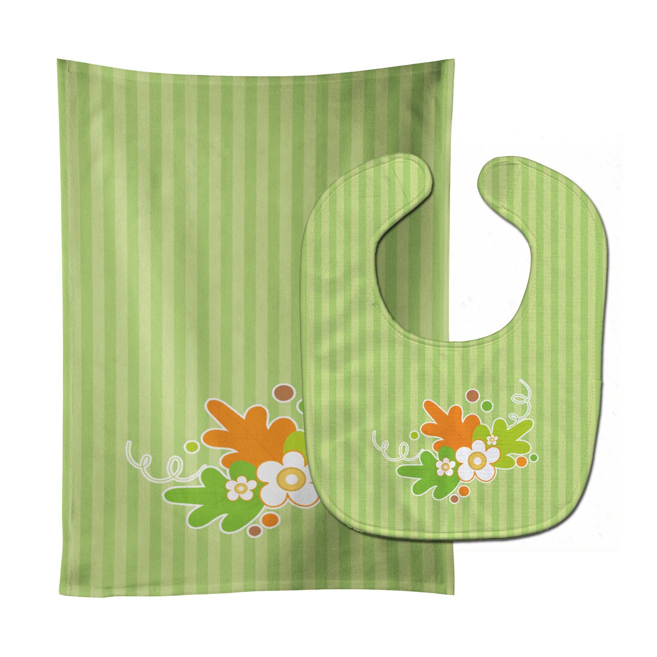 Fall Leaves Baby Bib & Burp Cloth Easy-Clean Baby Bib Baby Feeding Accessory Baby Mealtime Essential