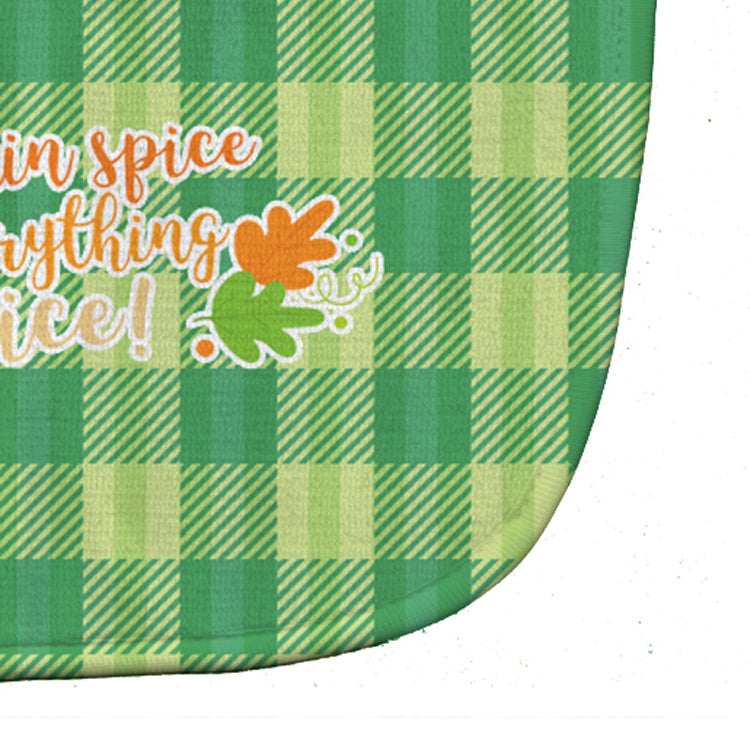 Fall Pumpkin Spice Gingham Baby Bib Easy-Clean Baby Bib Baby Feeding Accessory Baby Mealtime Essential, 10 x 13, Multicolor