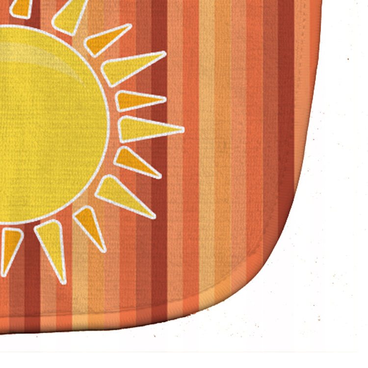 Sun with Stripes Baby Bib Easy-Clean Baby Bib Baby Feeding Accessory Baby Mealtime Essential, 10 x 13, Multicolor