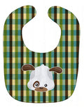Dog Face Baby Bib Easy-Clean Baby Bib Baby Feeding Accessory Baby Mealtime Essential, 10 x 13, Multicolor