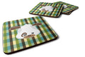 Dog Face Foam Coasters Set of 4 Cup Coasters for Indoor Outdoor, Tabletop Protection, Anti Slip, Mouse pad Material