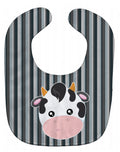 Cow Face Baby Bib Easy-Clean Baby Bib Baby Feeding Accessory Baby Mealtime Essential, 10 x 13, Multicolor