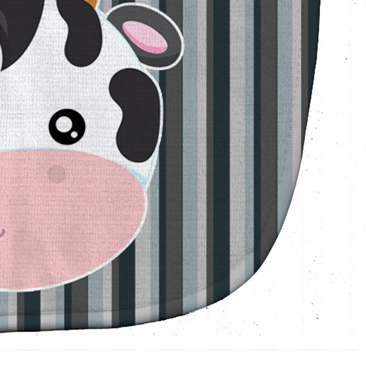 Cow Face Baby Bib Easy-Clean Baby Bib Baby Feeding Accessory Baby Mealtime Essential, 10 x 13, Multicolor