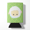 Sheep Lamb Face Can or Bottle Hugger Cooler Sleeve for Standard 12 oz Cans, Insulated Foam Beer & Soda Can Hugger Reusable