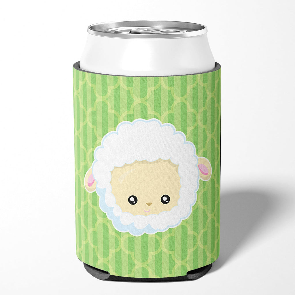 Sheep Lamb Face Can or Bottle Hugger Cooler Sleeve for Standard 12 oz Cans, Insulated Foam Beer & Soda Can Hugger Reusable