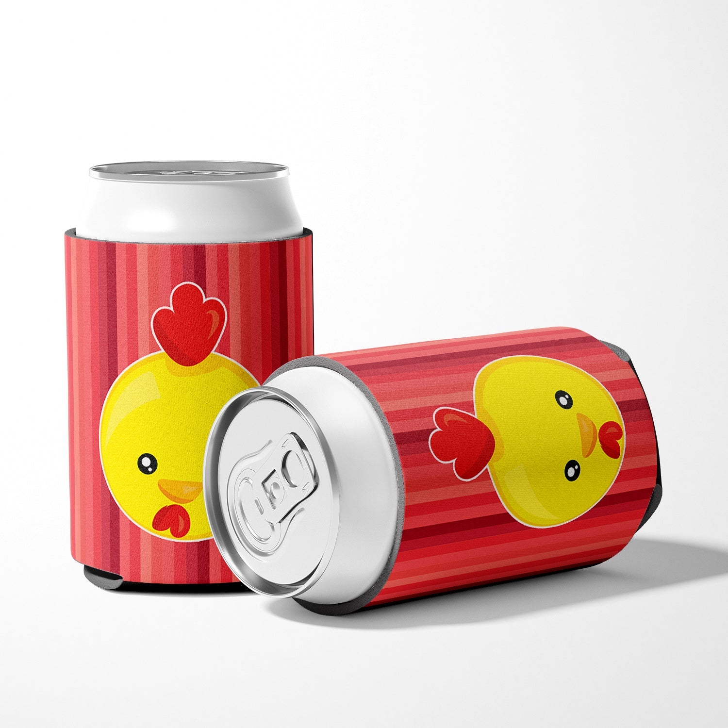 Chicken Face Can or Bottle Hugger Cooler Sleeve for Standard 12 oz Cans, Insulated Foam Beer & Soda Can Hugger Reusable