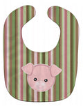 Pig Face Baby Bib Easy-Clean Baby Bib Baby Feeding Accessory Baby Mealtime Essential, 10 x 13, Multicolor