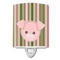 Pig Face Ceramic Night Light Compact, UL-Certified, Ideal for Bedroom, Bathroom, Nursery, Hallway, Kitchen, 6x4x3, Multicolor