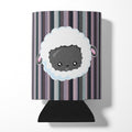 Black Sheep Lamb Face  Can or Bottle Hugger Cooler Sleeve for Standard 12 oz Cans, Insulated Foam Beer & Soda Can Hugger Reusable