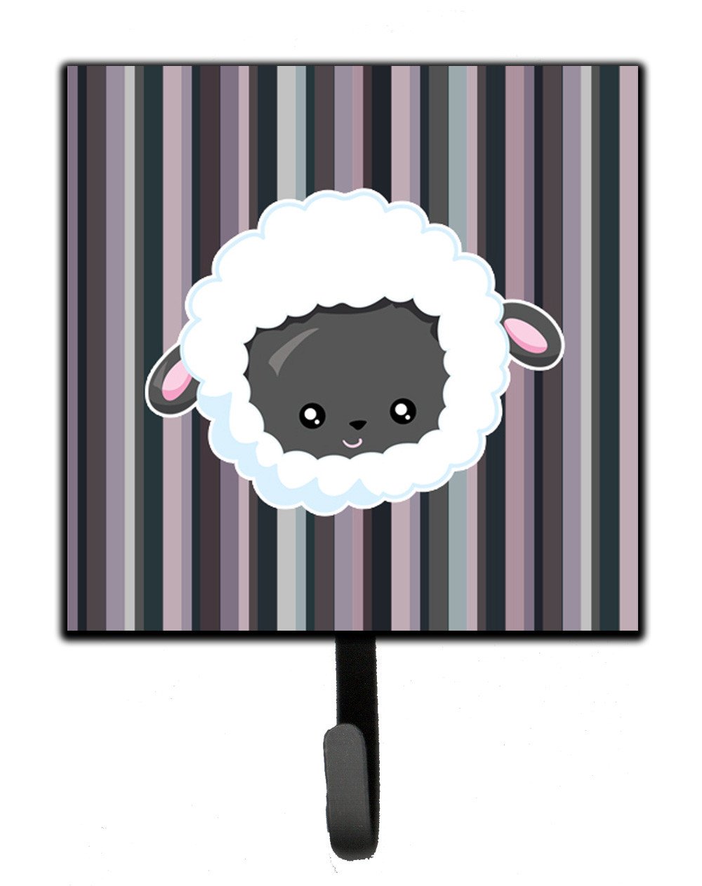 Black Sheep Lamb Face  Leash or Key Holder Wall Hooks, Key Hooks Holder, Coat Rack Wall Mount, Coat Hooks, Hooks for Hanging Keys, Towels, Aprons, Leashes