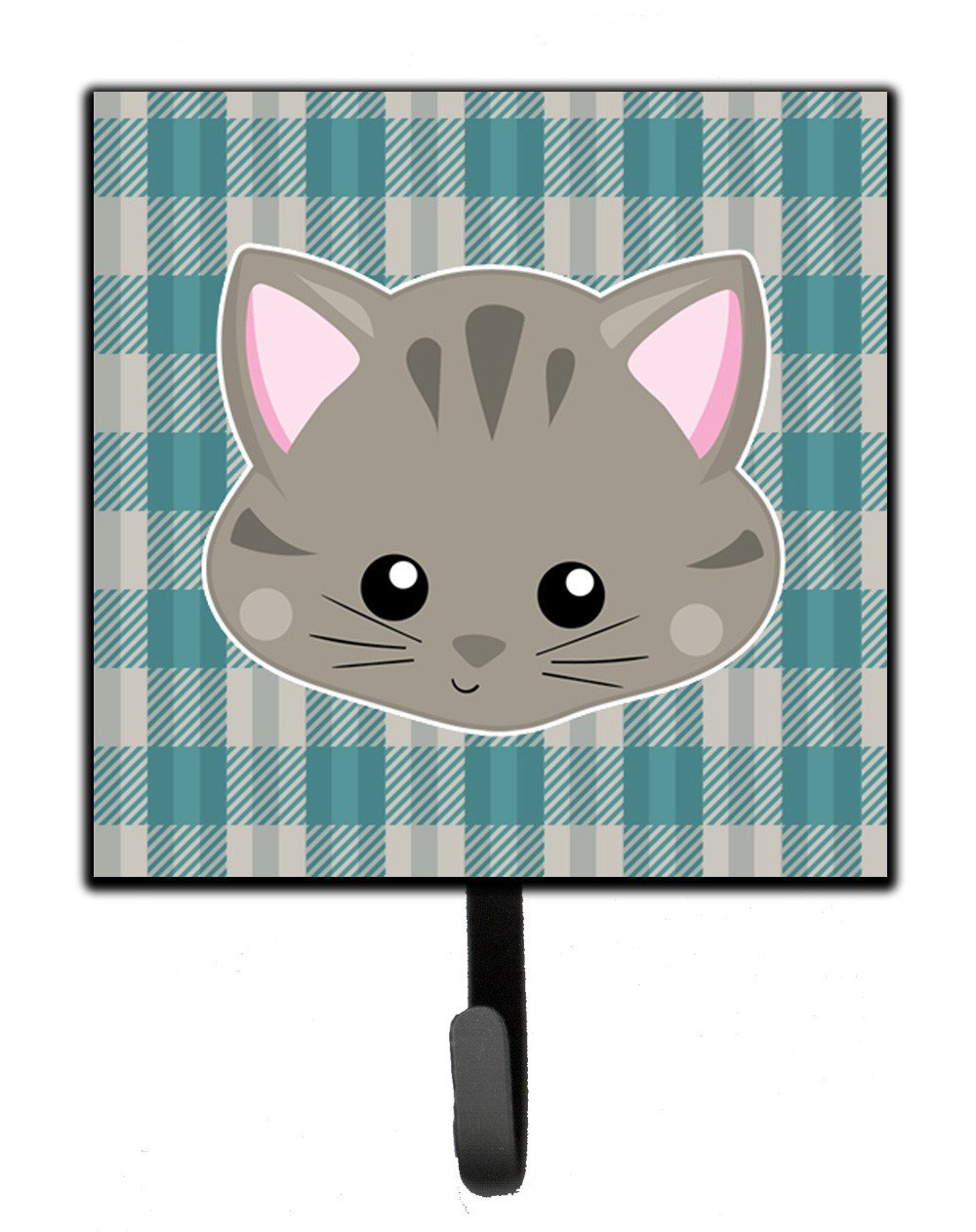 Kitten Face  Leash or Key Holder Wall Hooks, Key Hooks Holder, Coat Rack Wall Mount, Coat Hooks, Hooks for Hanging Keys, Towels, Aprons, Leashes