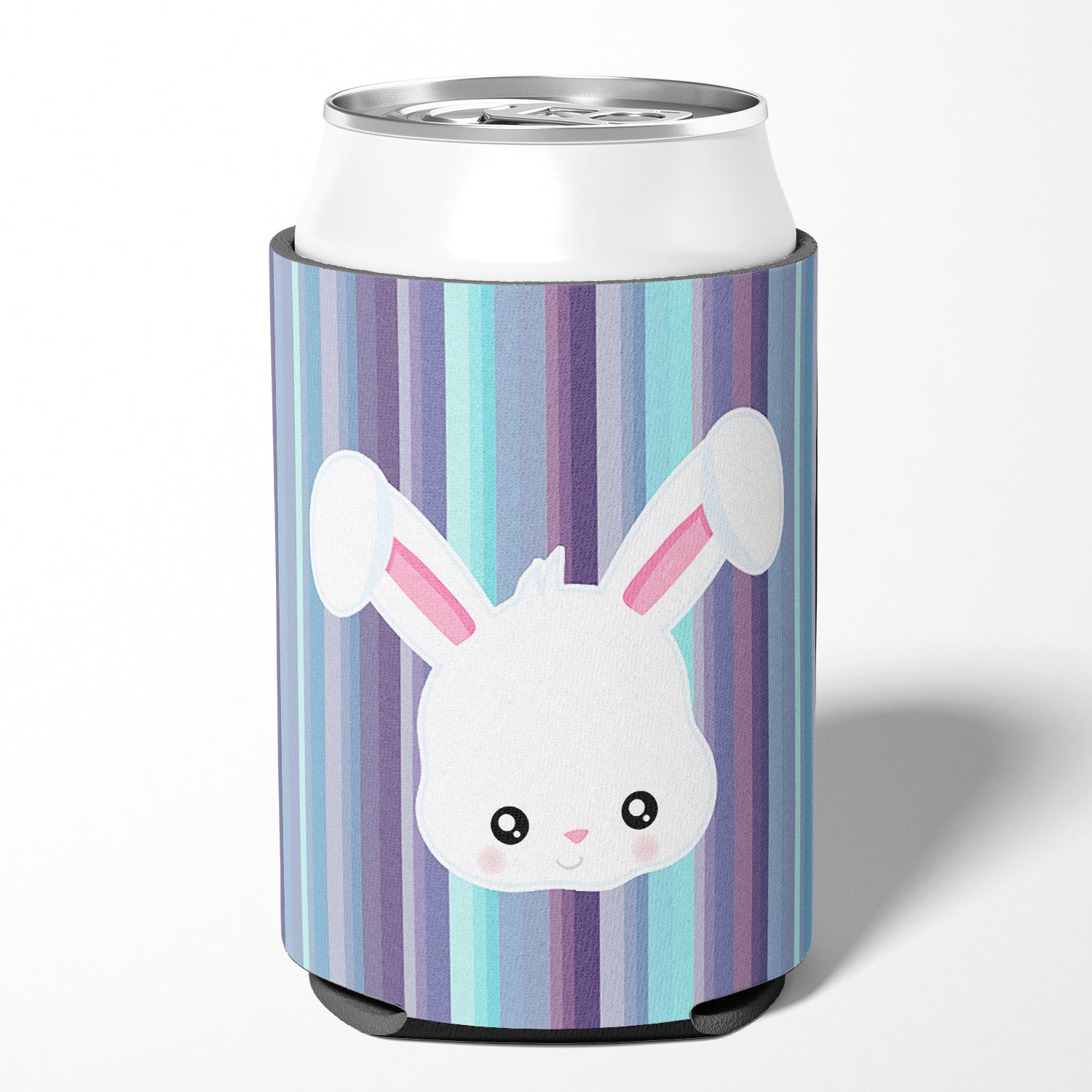 Rabbit Face Can or Bottle Hugger Cooler Sleeve for Standard 12 oz Cans, Insulated Foam Beer & Soda Can Hugger Reusable