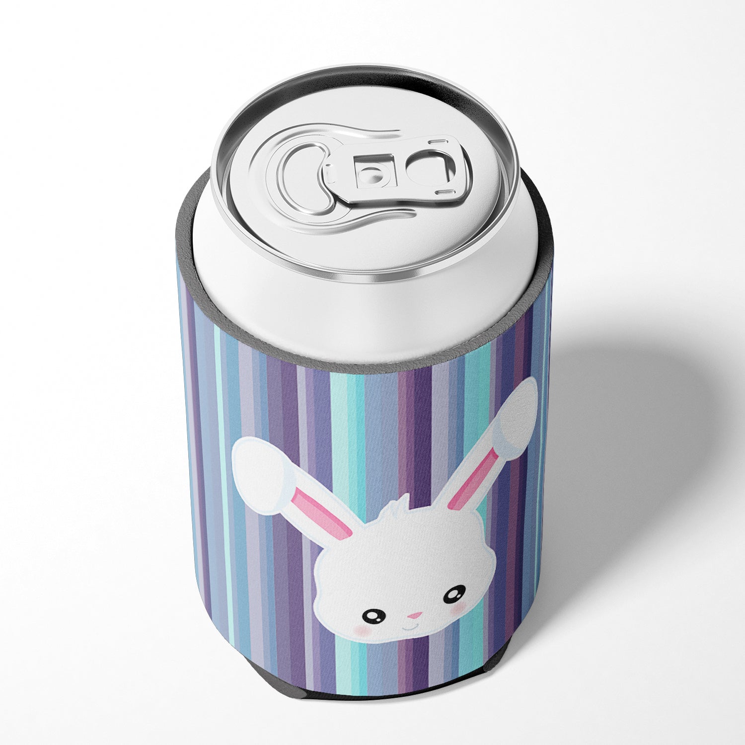 Rabbit Face Can or Bottle Hugger Cooler Sleeve for Standard 12 oz Cans, Insulated Foam Beer & Soda Can Hugger Reusable