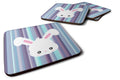 Rabbit Face Foam Coasters Set of 4 Cup Coasters for Indoor Outdoor, Tabletop Protection, Anti Slip, Mouse pad Material