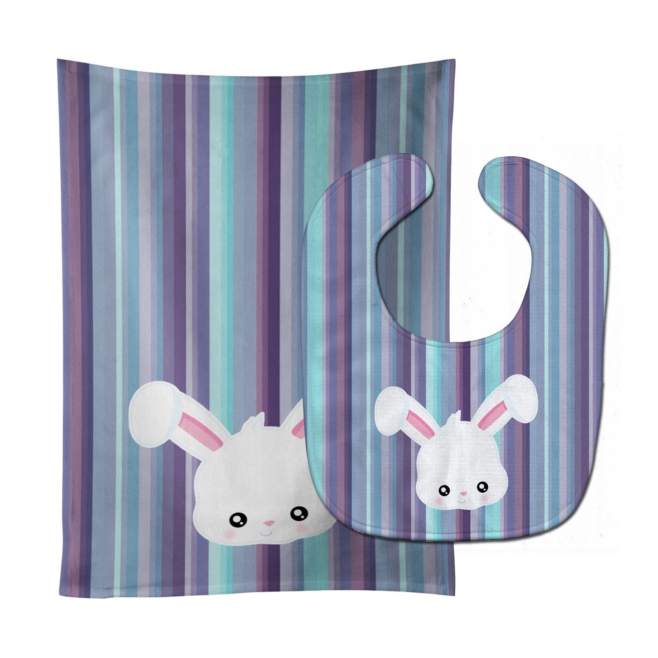 Rabbit Face Baby Bib & Burp Cloth Easy-Clean Baby Bib Baby Feeding Accessory Baby Mealtime Essential
