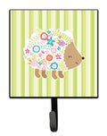 Flowered Hedgehog Leash or Key Holder Wall Hooks, Key Hooks Holder, Coat Rack Wall Mount, Coat Hooks, Hooks for Hanging Keys, Towels, Aprons, Leashes