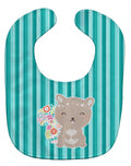 Flowered Squirrel Baby Bib Easy-Clean Baby Bib Baby Feeding Accessory Baby Mealtime Essential, 10 x 13, Multicolor