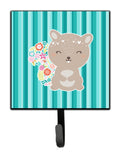 Flowered Squirrel Leash or Key Holder Wall Hooks, Key Hooks Holder, Coat Rack Wall Mount, Coat Hooks, Hooks for Hanging Keys, Towels, Aprons, Leashes
