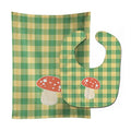 Mushroom Baby Bib & Burp Cloth Easy-Clean Baby Bib Baby Feeding Accessory Baby Mealtime Essential