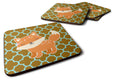 Fox on Quatrafoil Foam Coasters Set of 4 Cup Coasters for Indoor Outdoor, Tabletop Protection, Anti Slip, Mouse pad Material