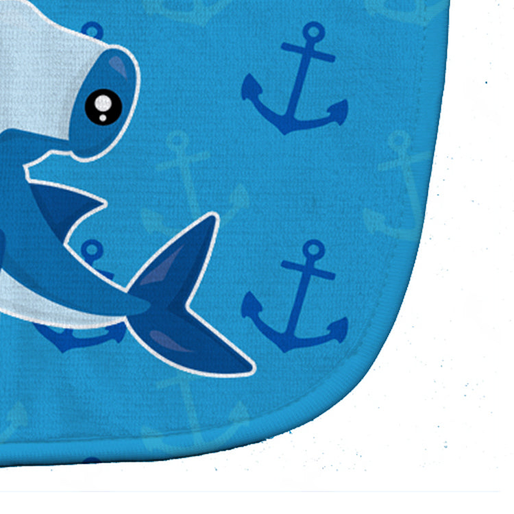 Hammerhead Shark on Anchors Baby Bib Easy-Clean Baby Bib Baby Feeding Accessory Baby Mealtime Essential, 10 x 13, Multicolor