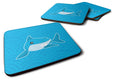 Shark with Waves Foam Coasters Set of 4 Cup Coasters for Indoor Outdoor, Tabletop Protection, Anti Slip, Mouse pad Material