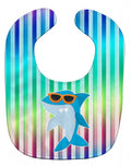 Cool Kat Shark Baby Bib Easy-Clean Baby Bib Baby Feeding Accessory Baby Mealtime Essential, 10 x 13, Multicolor