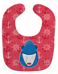 Shark Wide Open Baby Bib Easy-Clean Baby Bib Baby Feeding Accessory Baby Mealtime Essential, 10 x 13, Multicolor