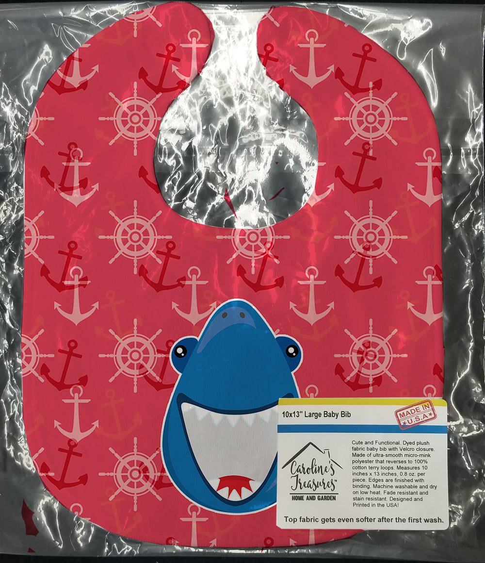 Shark Wide Open Baby Bib Easy-Clean Baby Bib Baby Feeding Accessory Baby Mealtime Essential, 10 x 13, Multicolor