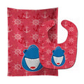 Shark Wide Open Baby Bib & Burp Cloth Easy-Clean Baby Bib Baby Feeding Accessory Baby Mealtime Essential