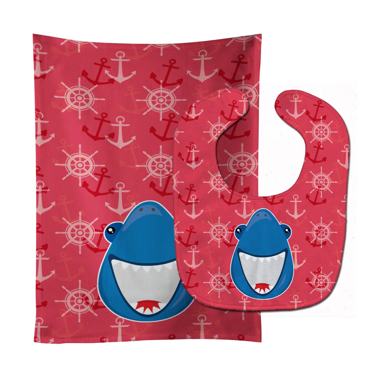 Shark Wide Open Baby Bib & Burp Cloth Easy-Clean Baby Bib Baby Feeding Accessory Baby Mealtime Essential