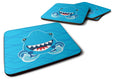 Shark Open Wide in Waves Foam Coasters Set of 4 Cup Coasters for Indoor Outdoor, Tabletop Protection, Anti Slip, Mouse pad Material