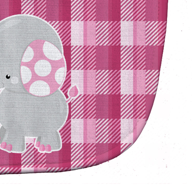 Elephant with Pink Balloon Baby Bib Easy-Clean Baby Bib Baby Feeding Accessory Baby Mealtime Essential, 10 x 13, Multicolor