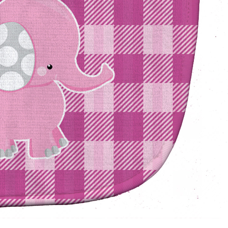 Elephant and Baby Baby Bib Easy-Clean Baby Bib Baby Feeding Accessory Baby Mealtime Essential, 10 x 13, Multicolor