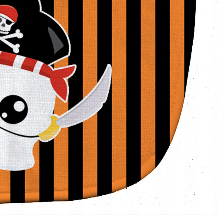Halloween Ghost Pirate Baby Bib Easy-Clean Baby Bib Baby Feeding Accessory Baby Mealtime Essential, 10 x 13, Multicolor