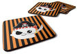 Halloween Ghost Pirate Foam Coasters Set of 4 Cup Coasters for Indoor Outdoor, Tabletop Protection, Anti Slip, Mouse pad Material
