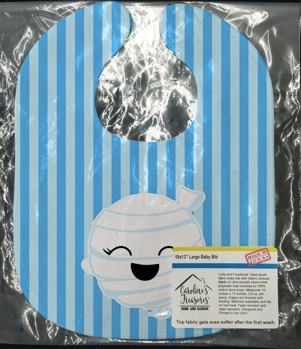 Halloween Ghost Mummy Baby Bib Easy-Clean Baby Bib Baby Feeding Accessory Baby Mealtime Essential, 10 x 13, Multicolor