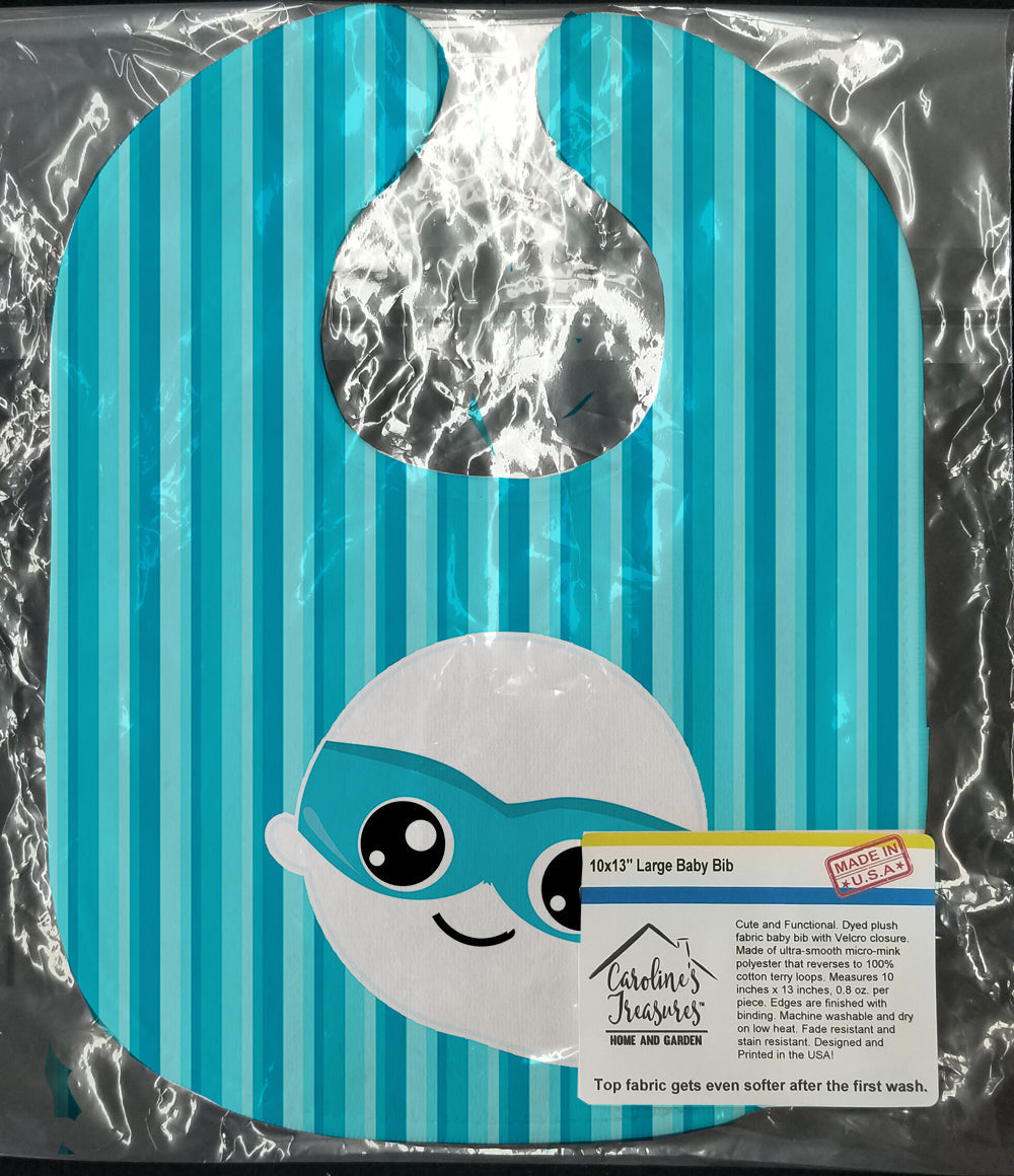 Halloween Ghost Superhero Baby Bib Easy-Clean Baby Bib Baby Feeding Accessory Baby Mealtime Essential, 10 x 13, Multicolor