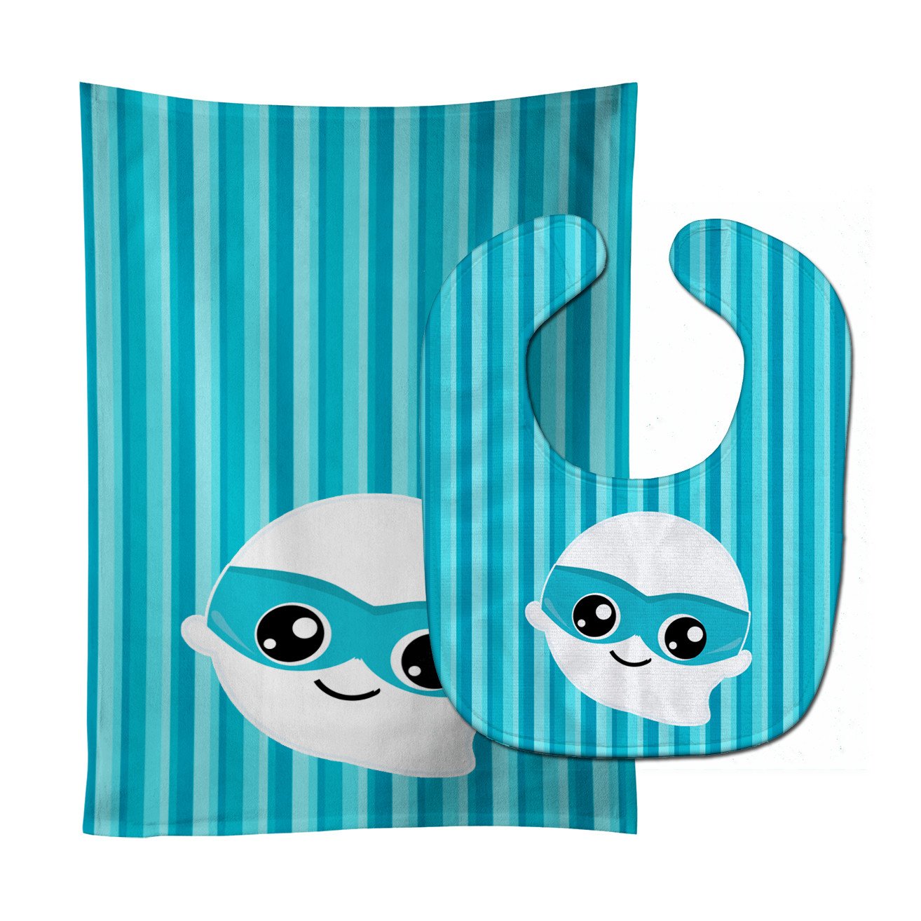 Halloween Ghost Superhero Baby Bib & Burp Cloth Easy-Clean Baby Bib Baby Feeding Accessory Baby Mealtime Essential