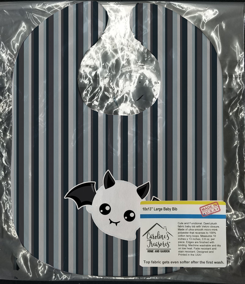 Halloween Ghost Bat Baby Bib Easy-Clean Baby Bib Baby Feeding Accessory Baby Mealtime Essential, 10 x 13, Multicolor