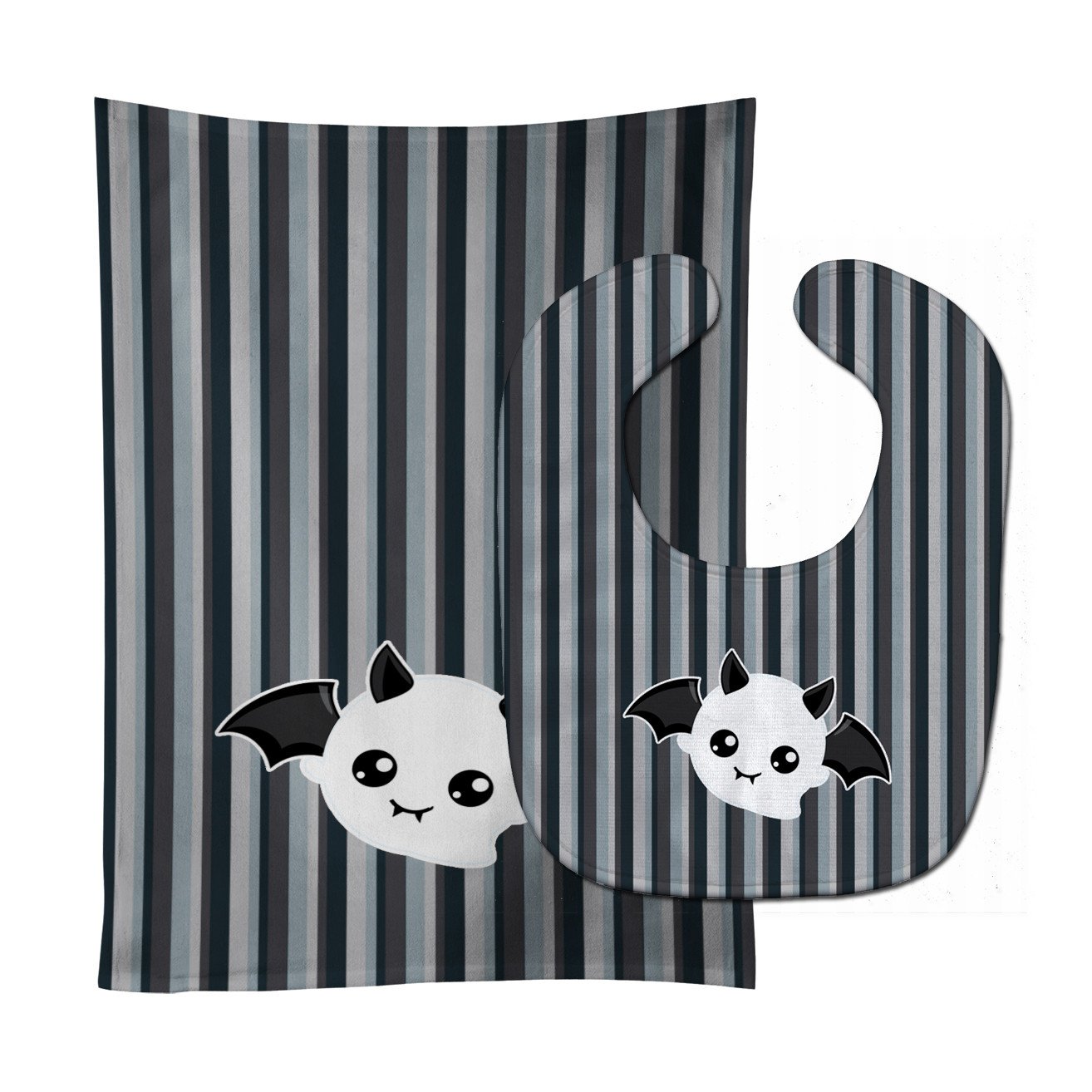Halloween Ghost Bat Baby Bib & Burp Cloth Easy-Clean Baby Bib Baby Feeding Accessory Baby Mealtime Essential