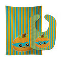 Halloween Pumpkin Superhero Baby Bib & Burp Cloth Easy-Clean Baby Bib Baby Feeding Accessory Baby Mealtime Essential