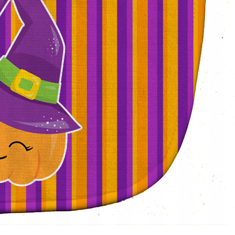 Halloween Pumpkin Witch Baby Bib Easy-Clean Baby Bib Baby Feeding Accessory Baby Mealtime Essential, 10 x 13, Multicolor