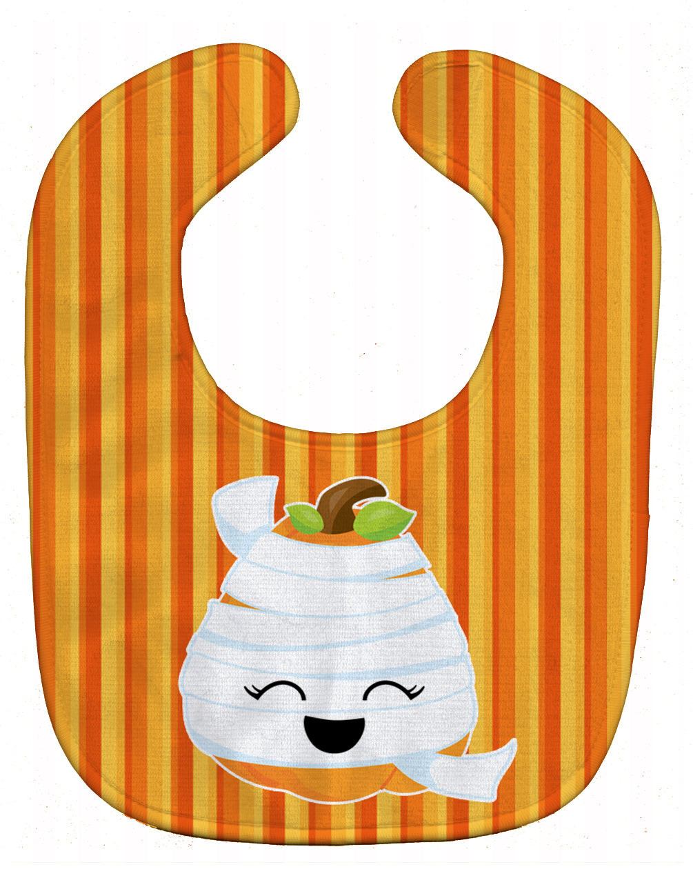 Halloween Pumpkin Mummy Baby Bib Easy-Clean Baby Bib Baby Feeding Accessory Baby Mealtime Essential, 10 x 13, Multicolor