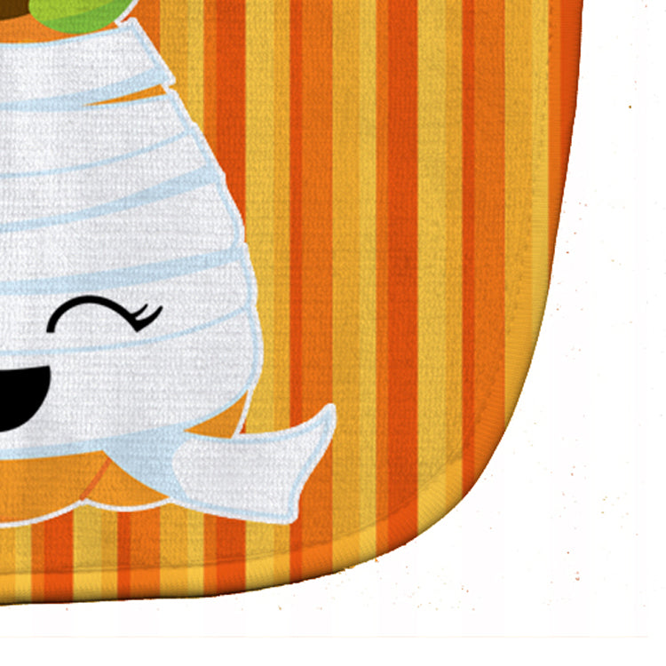 Halloween Pumpkin Mummy Baby Bib Easy-Clean Baby Bib Baby Feeding Accessory Baby Mealtime Essential, 10 x 13, Multicolor